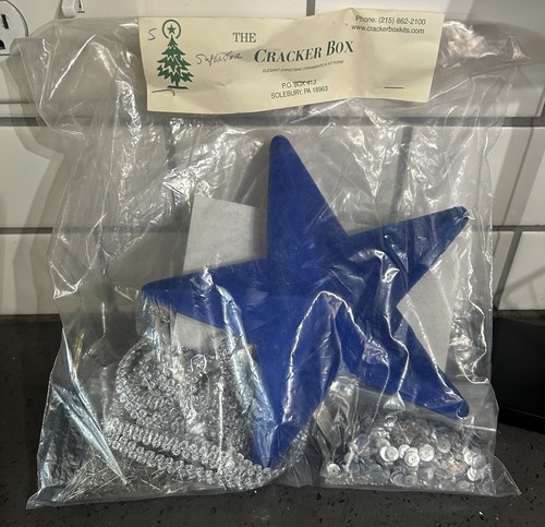 Vtg cracker box ornament kit - box,
