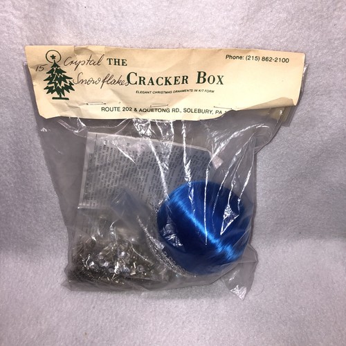 Vintage cracker box beaded - vintage,