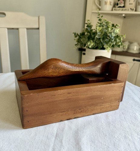 Vintage hand carved wooden - hand,